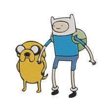 Adventure Time finn and jake Embroidery Design