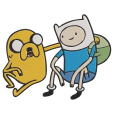 Adventure Time finn and jake seat Embroidery Design