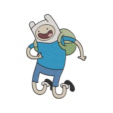 Adventure Time finn jumping Embroidery Design