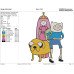 Adventure Time jake and finn and princess bubblegum Embroidery Design