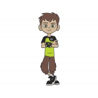 Ben Tennyson Ben 10 Embroidery Design