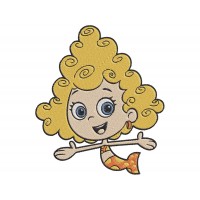 Bubble Guppies Deema Embroidery Design