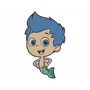 Bubble Guppies Gil Embroidery Design