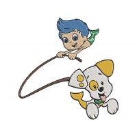 Bubble Guppies Gil and Bubble Puppy Embroidery Design