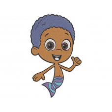 Bubble Guppies Goby Embroidery Design