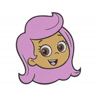 Bubble Guppies Molly Face Embroidery Design