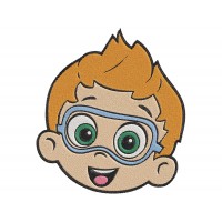 Bubble Guppies Nonny Face Embroidery Design