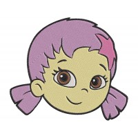 Bubble Guppies Oona Face Embroidery Design