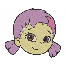 Bubble Guppies Oona Face Embroidery Design