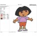 Dora and Friends Dora very happy Embroidery Design