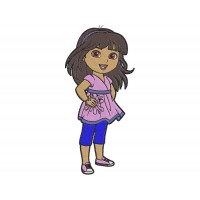 Dora and Friends Into the City Clip Art Dora Embroidery Design