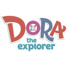 Dora and Friends logo Embroidery Design