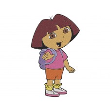 Dora the Explorer Dora Back to School Embroidery Design