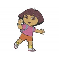 Dora the Explorer very happy Embroidery Design