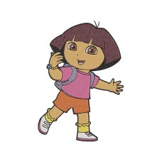 Dora the Explorer very happy Embroidery Design