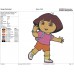 Dora the Explorer very happy Embroidery Design