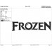 Frozen logo Embroidery Design