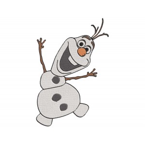 Frozen olaf dancing Embroidery Design