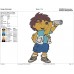 Go Diego Go Diego with Telescope Embroidery Design