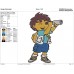 Go Diego Go Diego with Telescope Embroidery Design