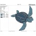 Go Diego Go Leslie sea turtle Embroidery Design