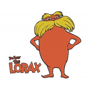 Lorax Dr Seuss The LORAX Embroidery design