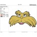 Lorax Face Happy birthday Embroidery design