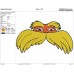 Lorax Face Smiley Embroidery design