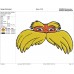 Lorax Face Smiley Embroidery design