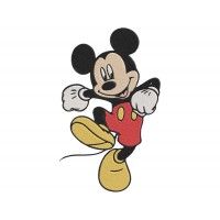 Mickey Mouse Dancing and happy Embroidery Design