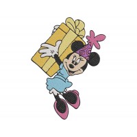 Mickey Mouse Minnie Birthday Embroidery Design