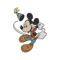 Mickey Mouse Party Birthday Embroidery Design