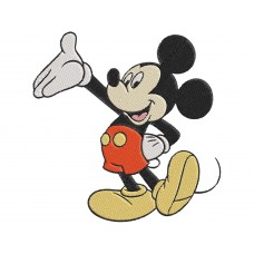 Mickey Mouse Raising his hand Embroidery Design