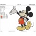 Mickey Mouse Raising his hand Embroidery Design