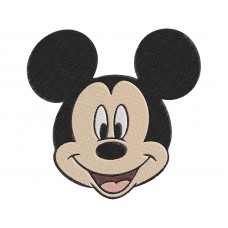 Mickey Mouse face happy Embroidery Design