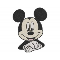Mickey Mouse face smiley 2 Embroidery Design