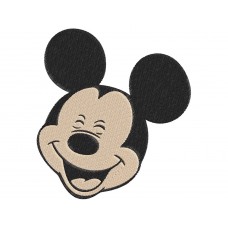 Mickey Mouse face smiley Embroidery Design
