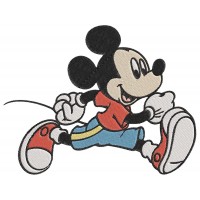 Mickey Mouse jogging Embroidery Design