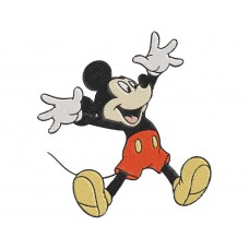 Mickey Mouse jumping Embroidery Design
