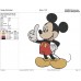 Mickey Mouse like finger Embroidery Design
