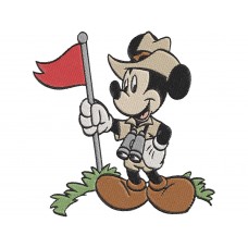 Mickey Mouse safari Embroidery Design