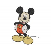 Mickey Mouse smiley and happy Embroidery Design