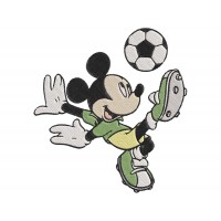 Mickey Mouse soccer Embroidery Design