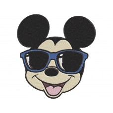 Mickey Mouse sunglasses Embroidery Design