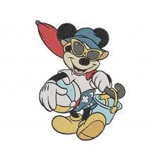 Mickey Mouse swimming Embroidery Design