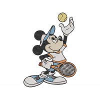 Mickey Mouse tennis Embroidery Design