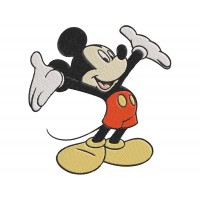 Mickey Mouse very happy Embroidery Design