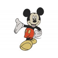 Mickey Mouse walking Embroidery Design