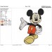 Mickey Mouse walking Embroidery Design