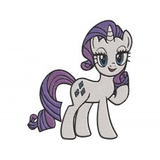 My Little Pony Rarity character Embroidery Design
